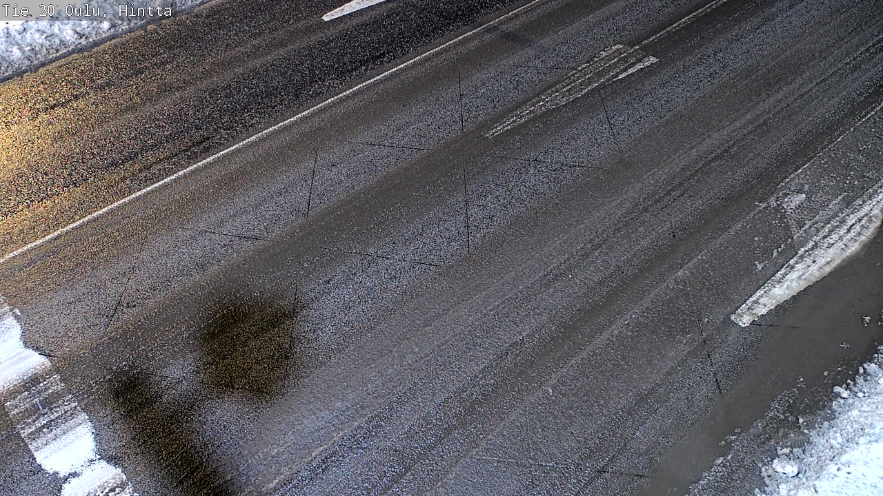 Weather Camera Image Väg 20 Uleåborg, Hintta, Oulu, Pohjois-Pohjanmaa