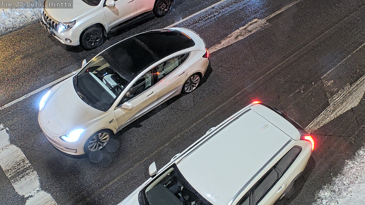 Weather Camera Image Väg 20 Uleåborg, Hintta, Oulu, Pohjois-Pohjanmaa