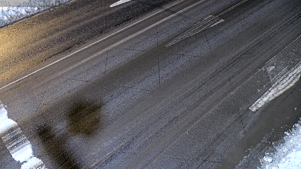 Weather Camera Image Väg 20 Uleåborg, Hintta, Oulu, Pohjois-Pohjanmaa