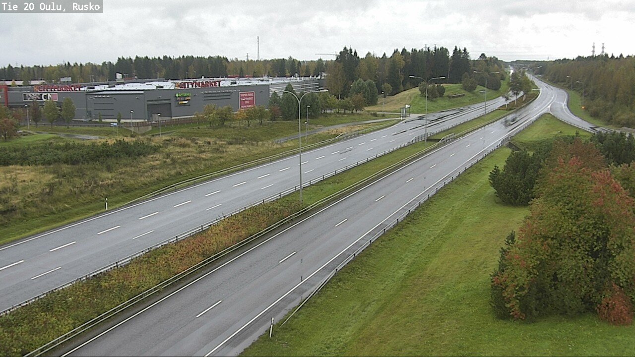 Weather Camera Image Väg 20 Uleåborg, Rusko, Oulu, Pohjois-Pohjanmaa