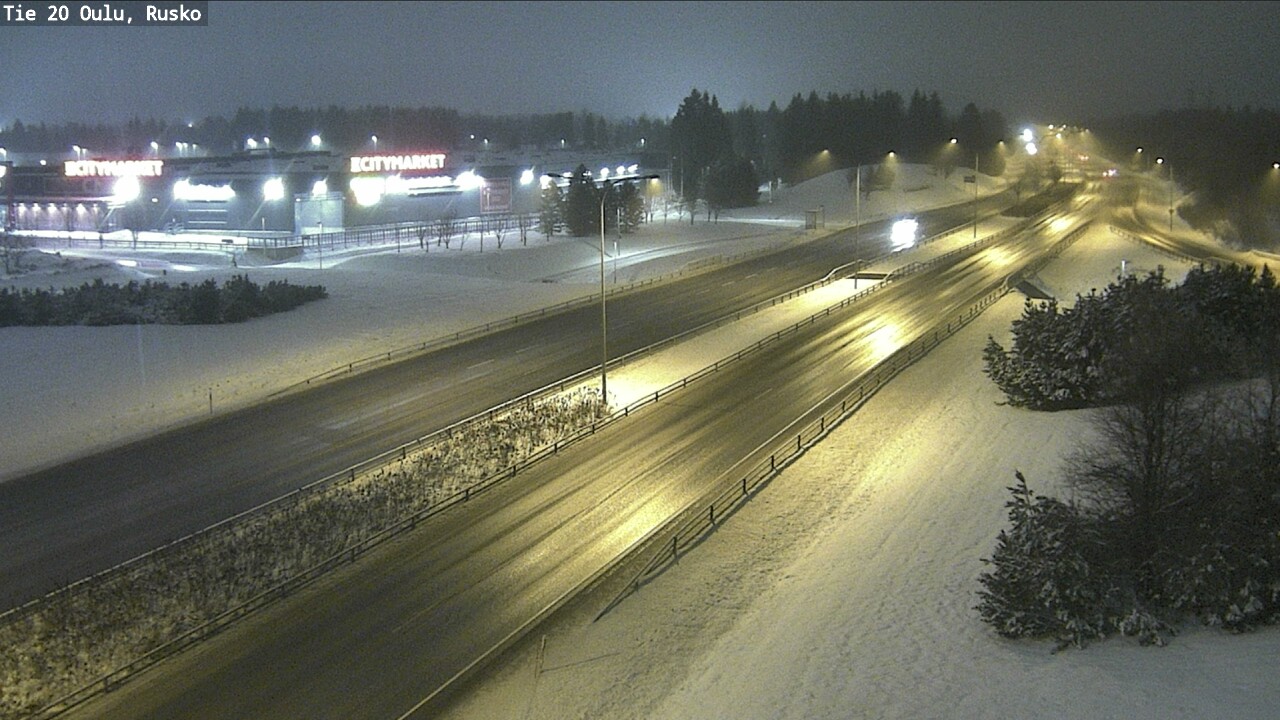 Weather Camera Image Road 20 Oulu, Rusko, Oulu, Pohjois-Pohjanmaa