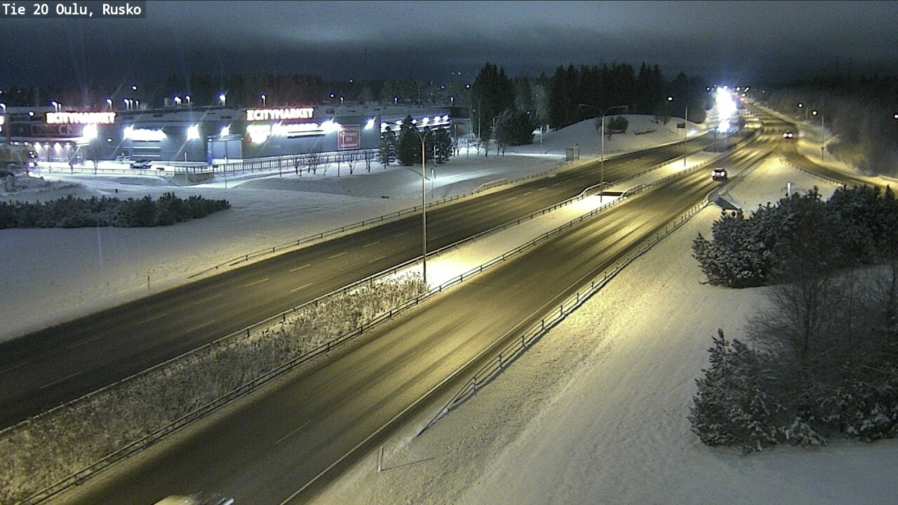 Weather Camera Image Road 20 Oulu, Rusko, Oulu, Pohjois-Pohjanmaa