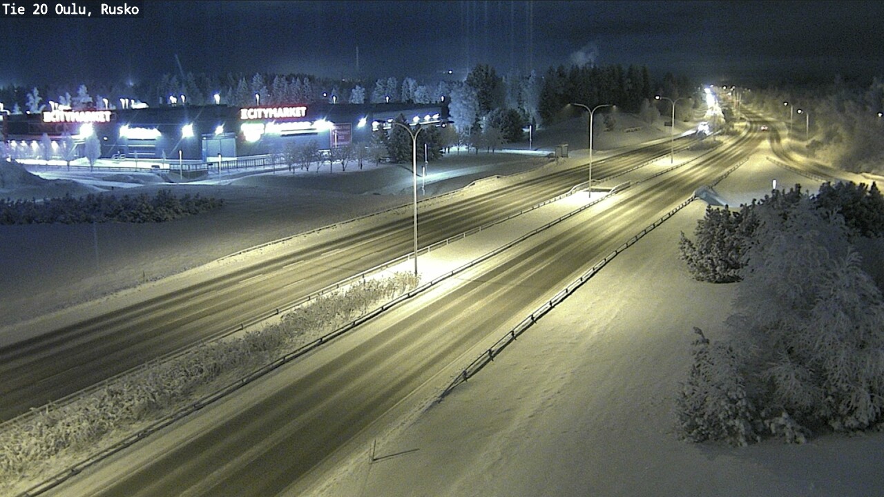 Weather Camera Image Road 20 Oulu, Rusko, Oulu, Pohjois-Pohjanmaa