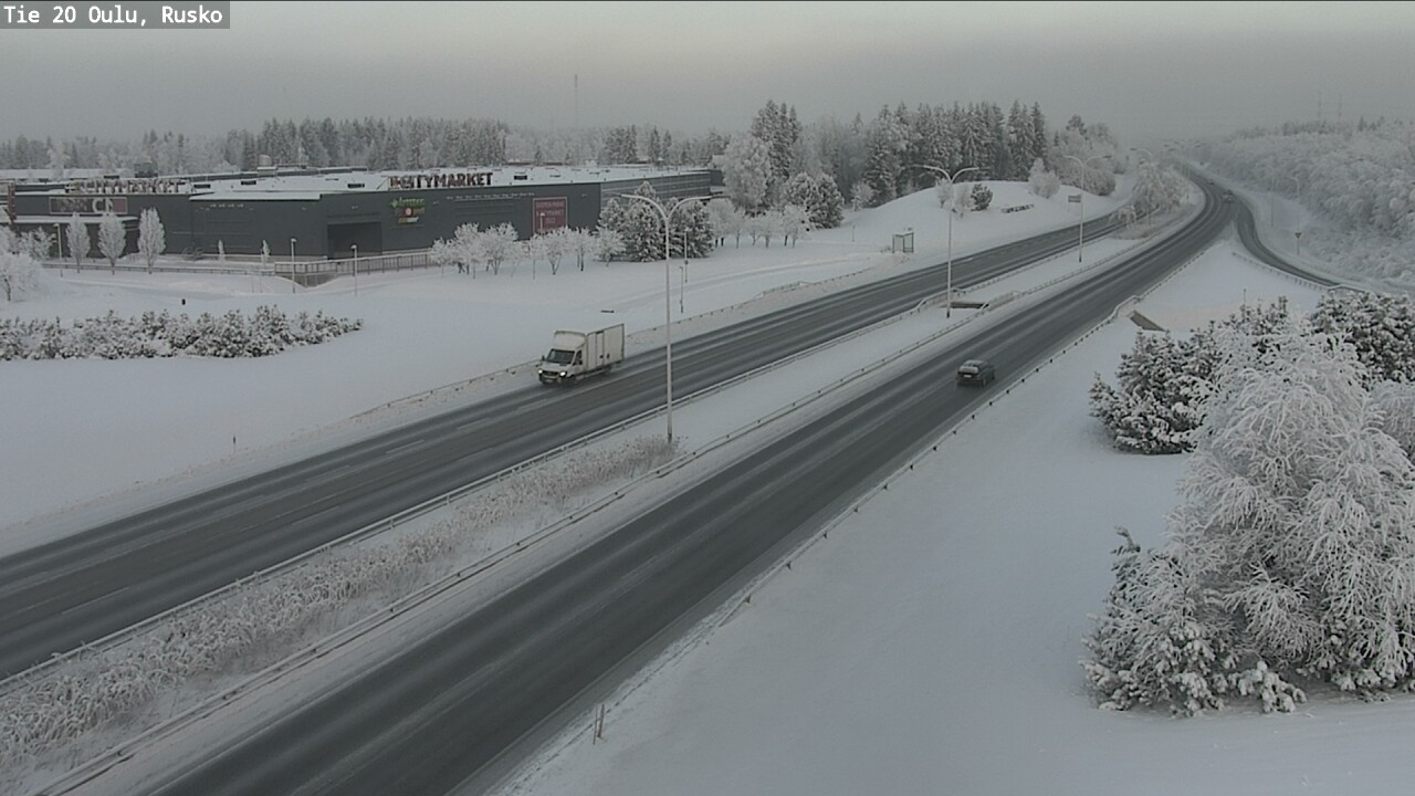 Weather Camera Image Road 20 Oulu, Rusko, Oulu, Pohjois-Pohjanmaa