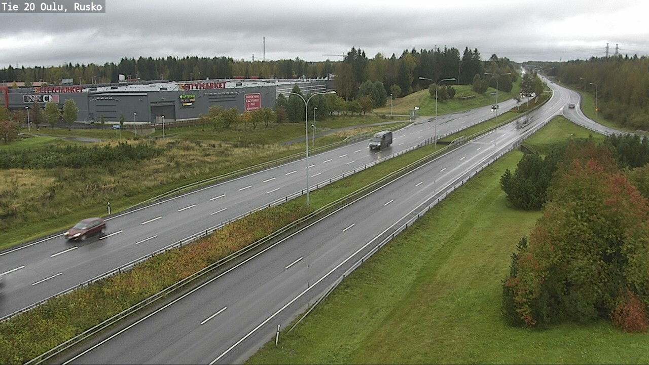 Weather Camera Image Väg 20 Uleåborg, Rusko, Oulu, Pohjois-Pohjanmaa