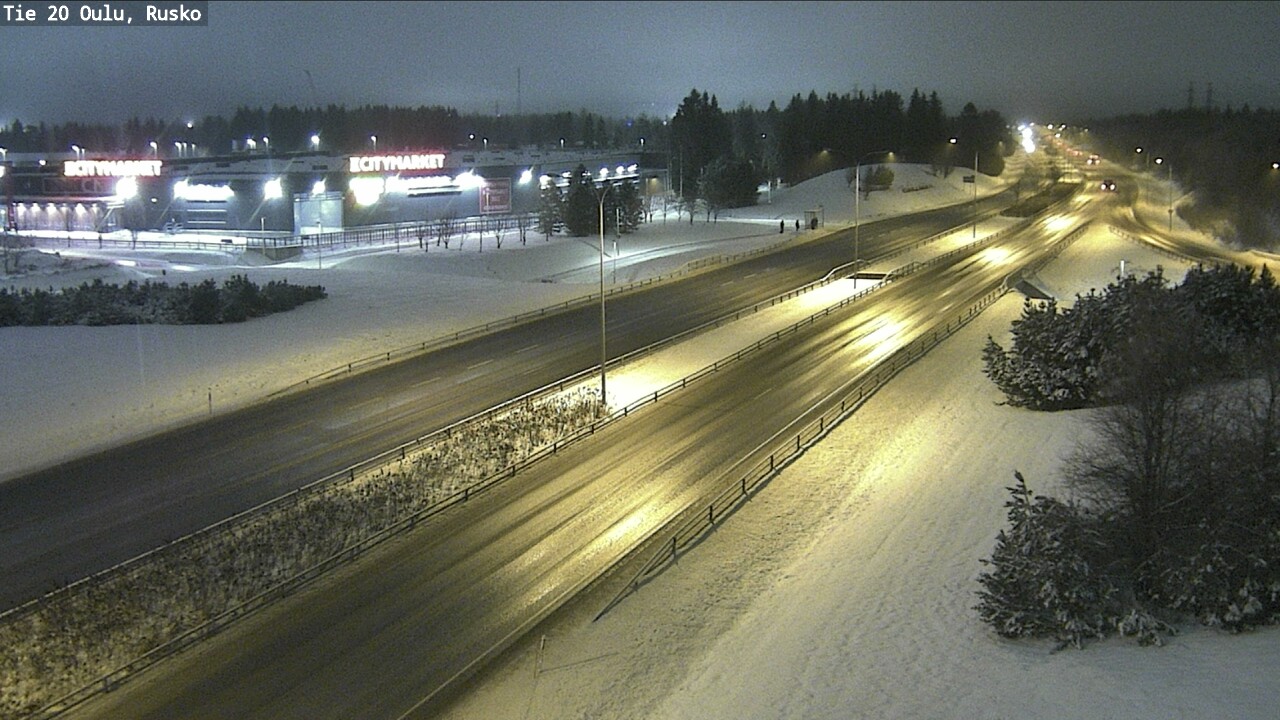 Weather Camera Image Road 20 Oulu, Rusko, Oulu, Pohjois-Pohjanmaa