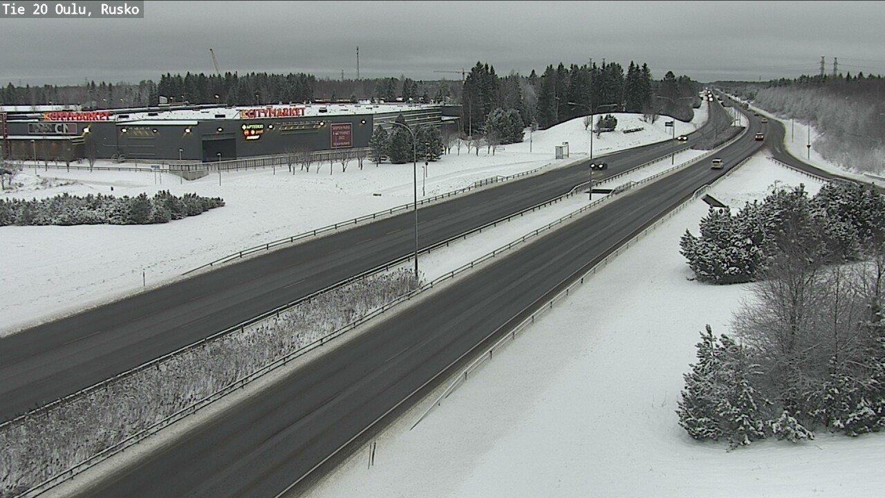 Weather Camera Image Road 20 Oulu, Rusko, Oulu, Pohjois-Pohjanmaa