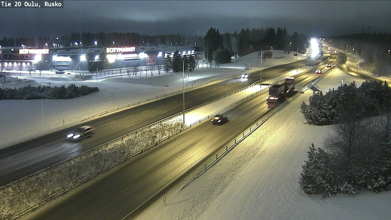 Weather Camera Image Road 20 Oulu, Rusko, Oulu, Pohjois-Pohjanmaa