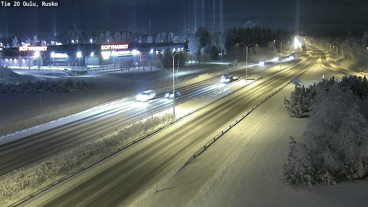 Weather Camera Image Road 20 Oulu, Rusko, Oulu, Pohjois-Pohjanmaa
