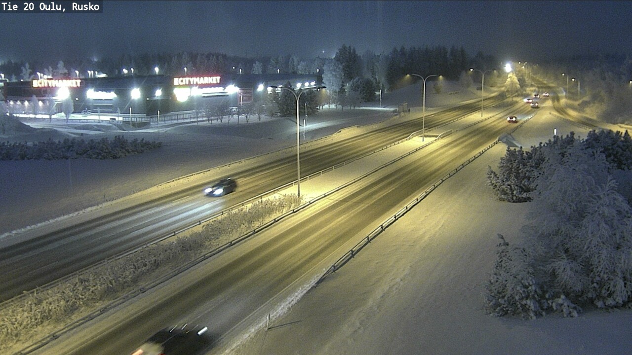 Weather Camera Image Road 20 Oulu, Rusko, Oulu, Pohjois-Pohjanmaa