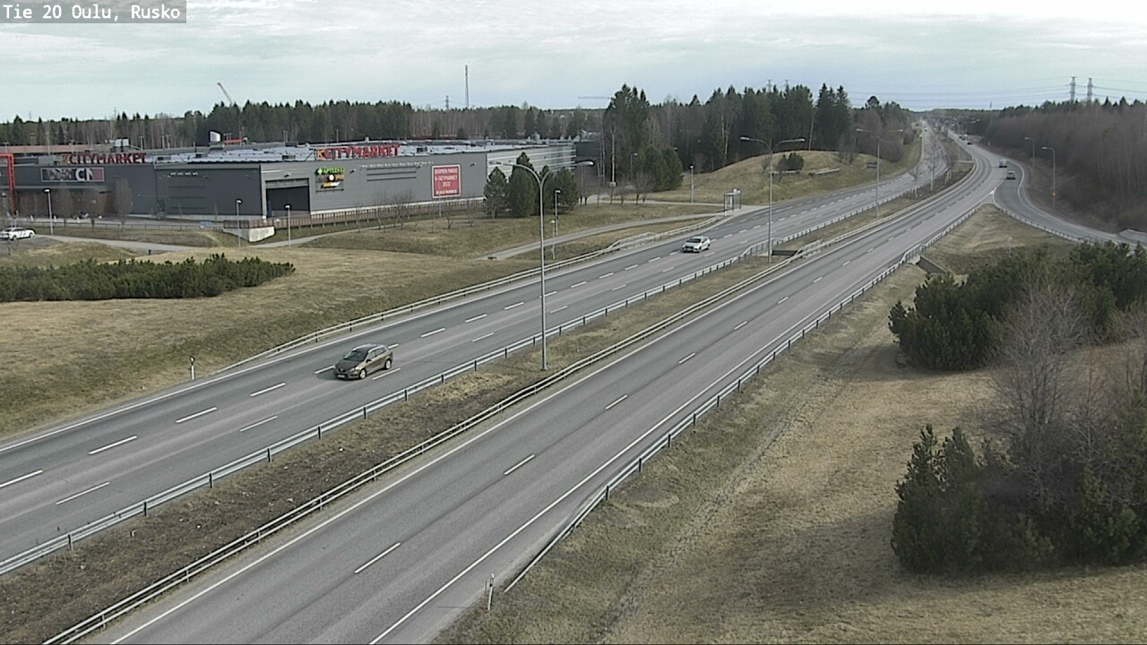 Weather Camera Image Road 20 Oulu, Rusko, Oulu, Pohjois-Pohjanmaa