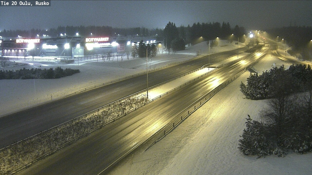 Weather Camera Image Road 20 Oulu, Rusko, Oulu, Pohjois-Pohjanmaa