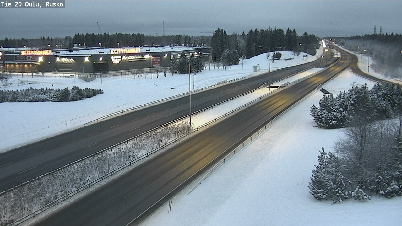 Weather Camera Image Road 20 Oulu, Rusko, Oulu, Pohjois-Pohjanmaa