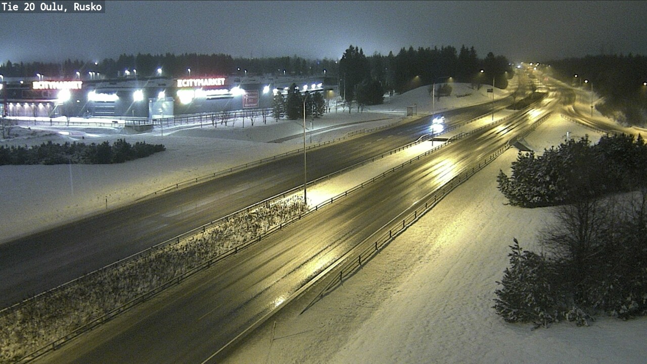 Weather Camera Image Road 20 Oulu, Rusko, Oulu, Pohjois-Pohjanmaa