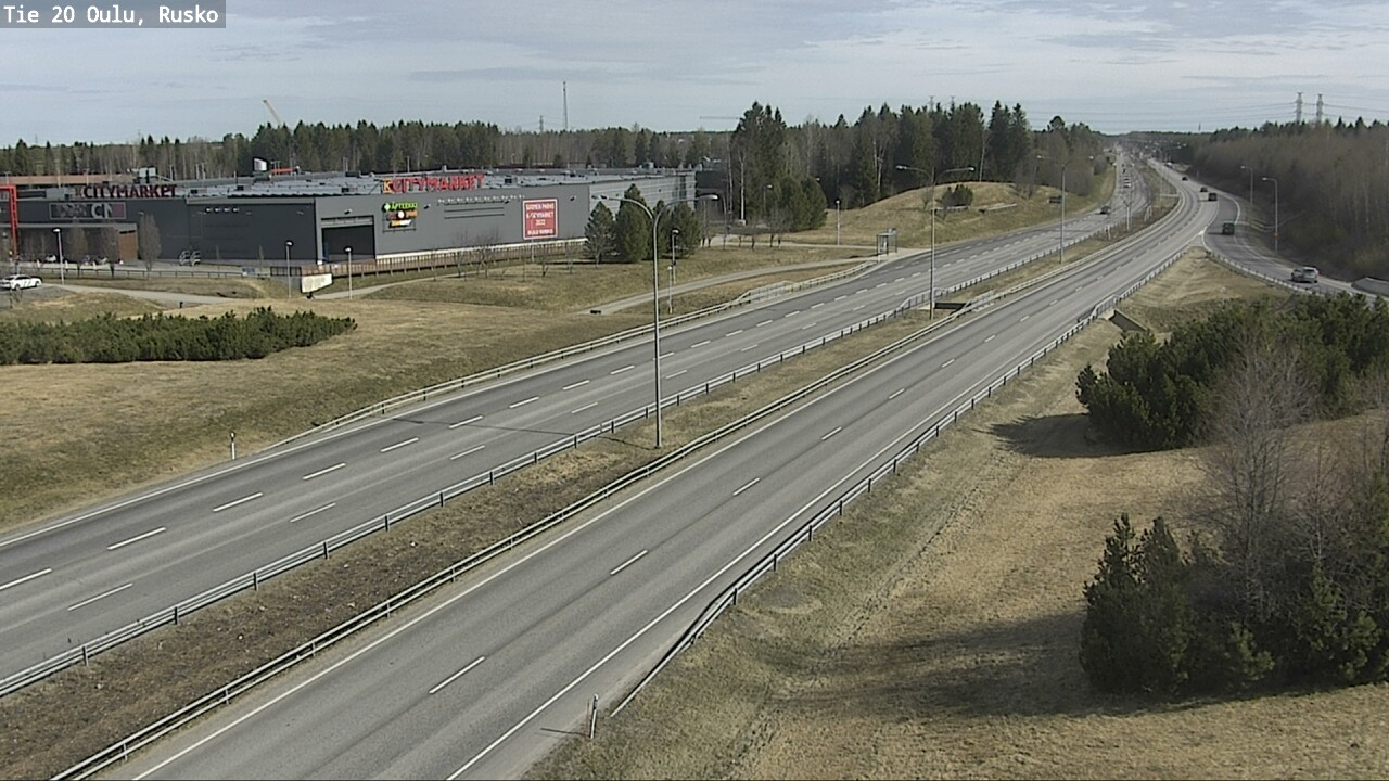 Weather Camera Image Road 20 Oulu, Rusko, Oulu, Pohjois-Pohjanmaa