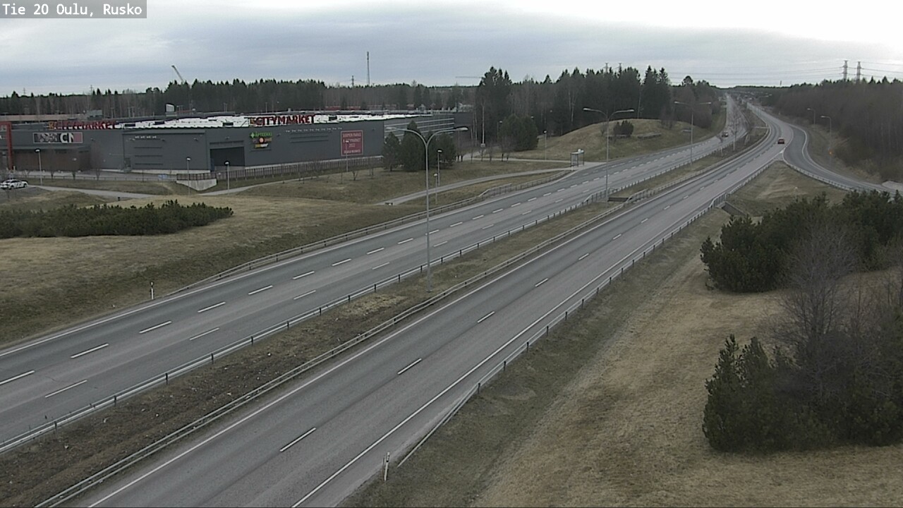Weather Camera Image Road 20 Oulu, Rusko, Oulu, Pohjois-Pohjanmaa