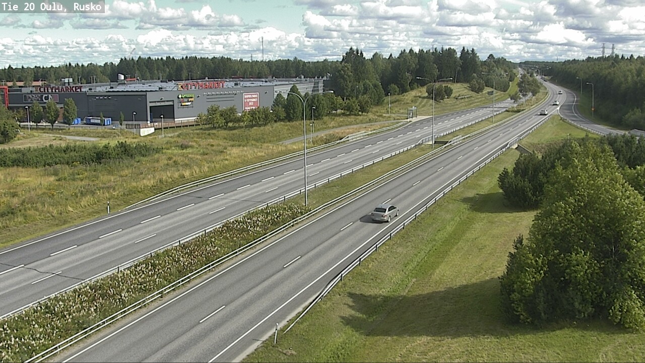 Weather Camera Image Road 20 Oulu, Rusko, Oulu, Pohjois-Pohjanmaa