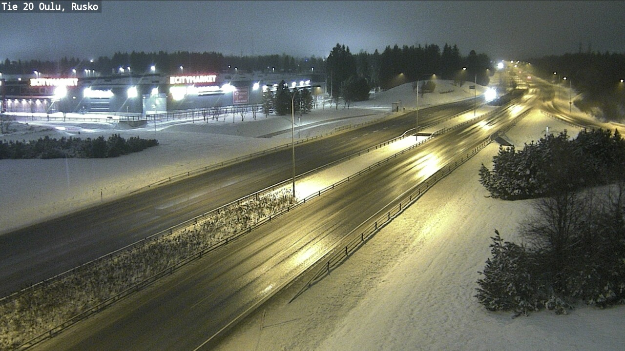 Weather Camera Image Road 20 Oulu, Rusko, Oulu, Pohjois-Pohjanmaa