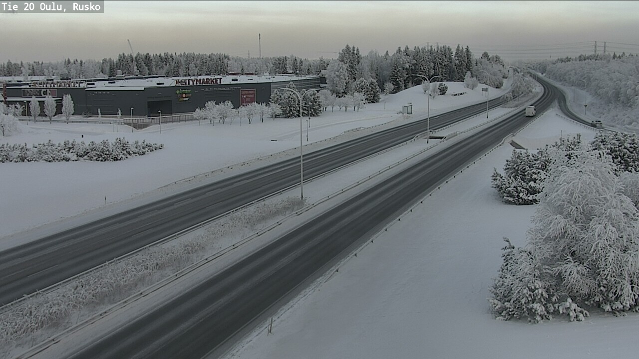 Weather Camera Image Road 20 Oulu, Rusko, Oulu, Pohjois-Pohjanmaa