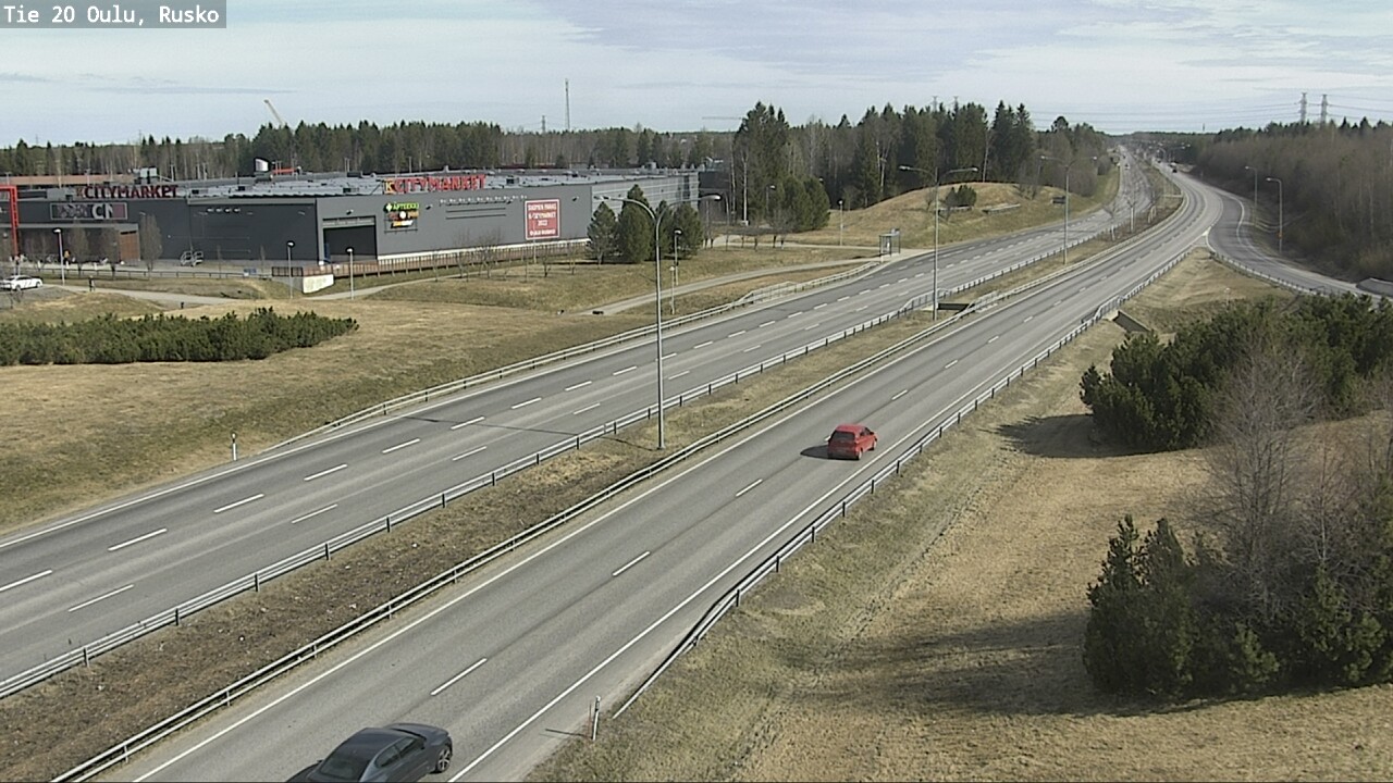 Weather Camera Image Road 20 Oulu, Rusko, Oulu, Pohjois-Pohjanmaa