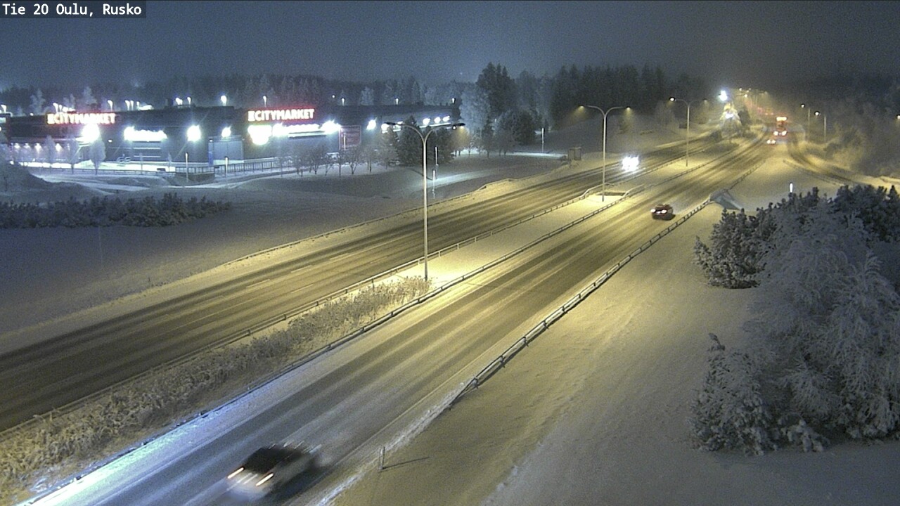 Weather Camera Image Road 20 Oulu, Rusko, Oulu, Pohjois-Pohjanmaa
