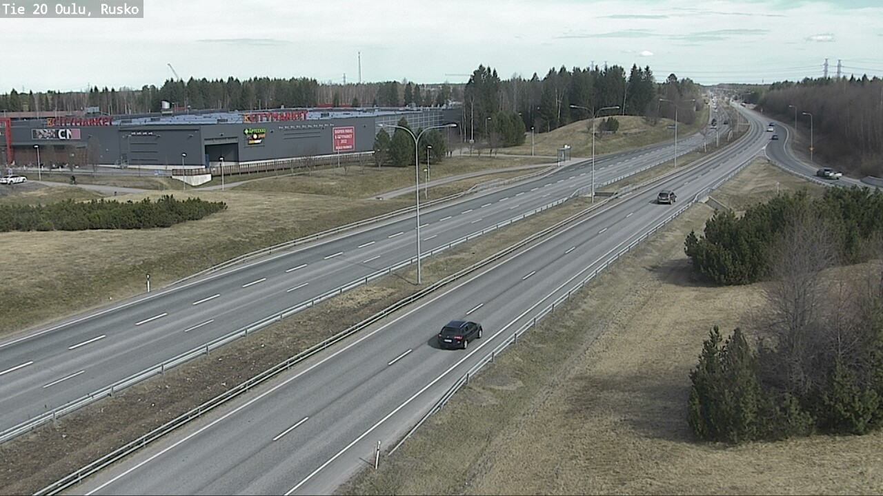 Weather Camera Image Road 20 Oulu, Rusko, Oulu, Pohjois-Pohjanmaa