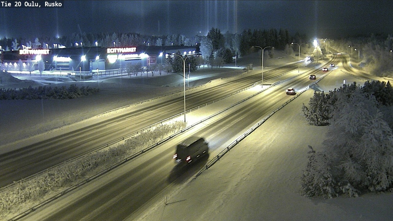 Weather Camera Image Road 20 Oulu, Rusko, Oulu, Pohjois-Pohjanmaa