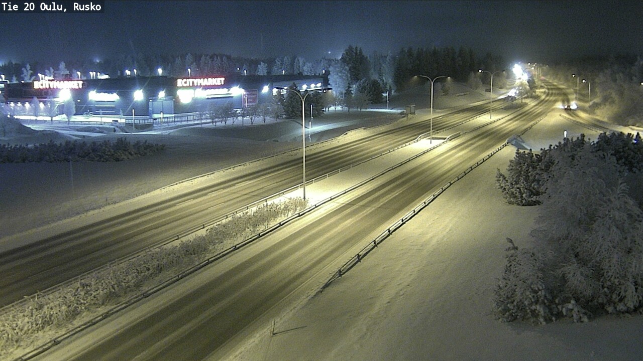 Weather Camera Image Road 20 Oulu, Rusko, Oulu, Pohjois-Pohjanmaa