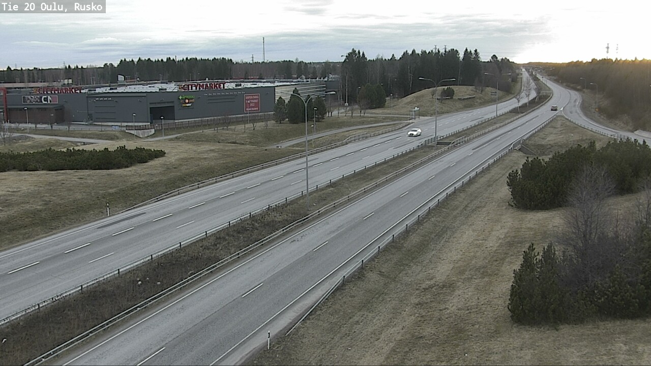 Weather Camera Image Road 20 Oulu, Rusko, Oulu, Pohjois-Pohjanmaa