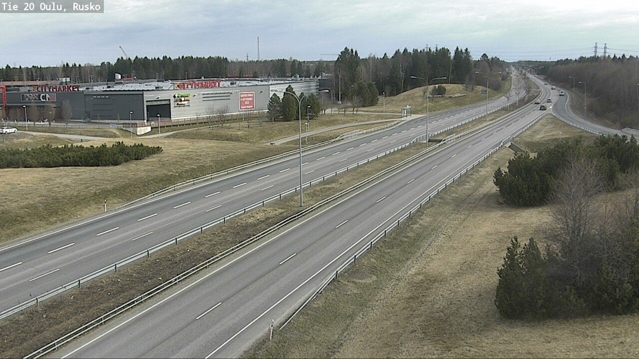 Weather Camera Image Road 20 Oulu, Rusko, Oulu, Pohjois-Pohjanmaa