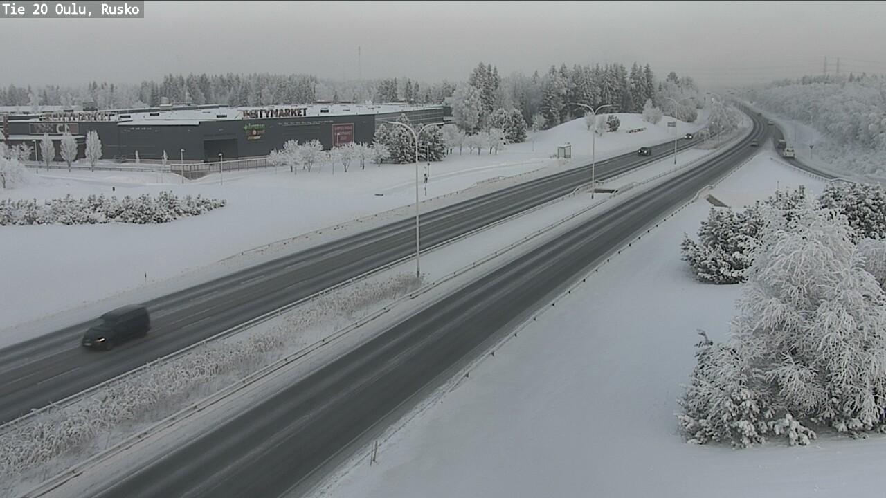 Weather Camera Image Road 20 Oulu, Rusko, Oulu, Pohjois-Pohjanmaa
