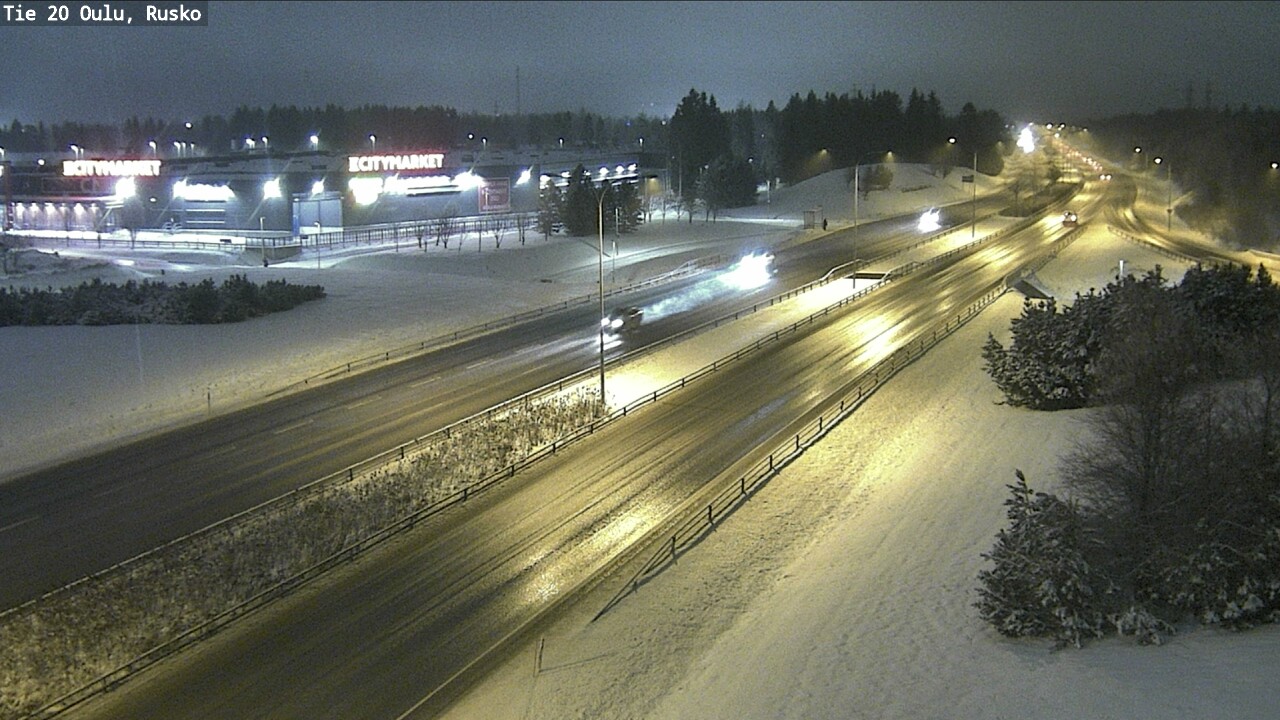 Weather Camera Image Road 20 Oulu, Rusko, Oulu, Pohjois-Pohjanmaa