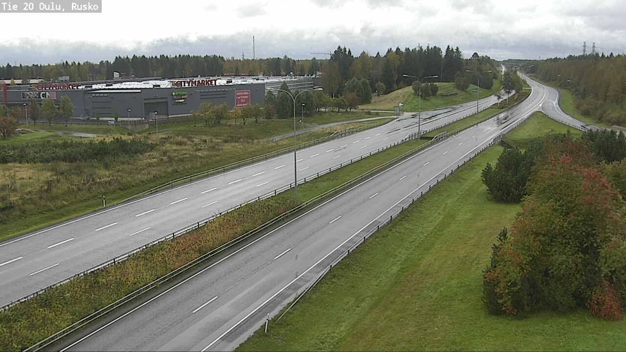 Weather Camera Image Väg 20 Uleåborg, Rusko, Oulu, Pohjois-Pohjanmaa