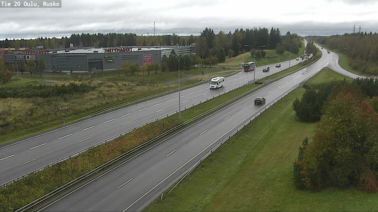 Weather Camera Image Väg 20 Uleåborg, Rusko, Oulu, Pohjois-Pohjanmaa
