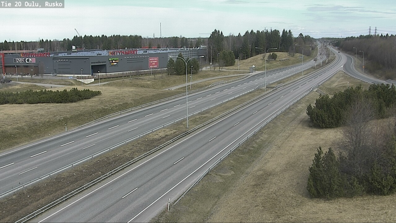 Weather Camera Image Road 20 Oulu, Rusko, Oulu, Pohjois-Pohjanmaa