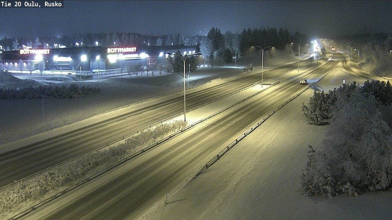Weather Camera Image Road 20 Oulu, Rusko, Oulu, Pohjois-Pohjanmaa