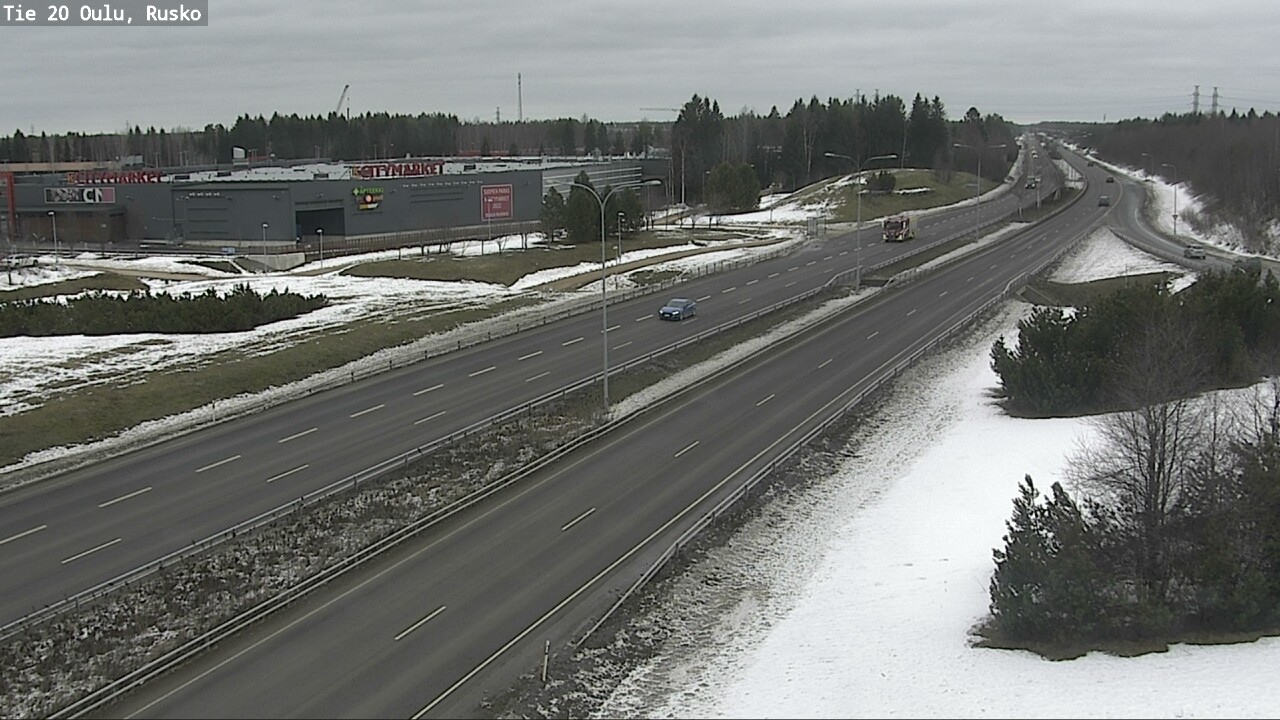 Weather Camera Image Road 20 Oulu, Rusko, Oulu, Pohjois-Pohjanmaa