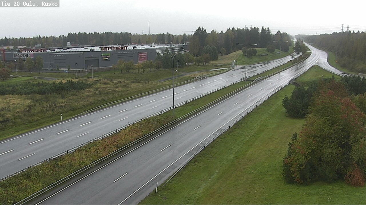Weather Camera Image Väg 20 Uleåborg, Rusko, Oulu, Pohjois-Pohjanmaa
