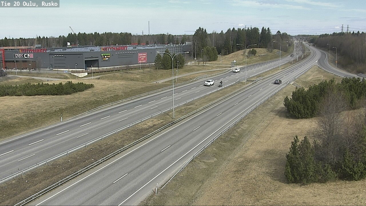 Weather Camera Image Road 20 Oulu, Rusko, Oulu, Pohjois-Pohjanmaa