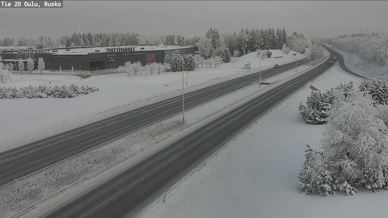 Weather Camera Image Road 20 Oulu, Rusko, Oulu, Pohjois-Pohjanmaa