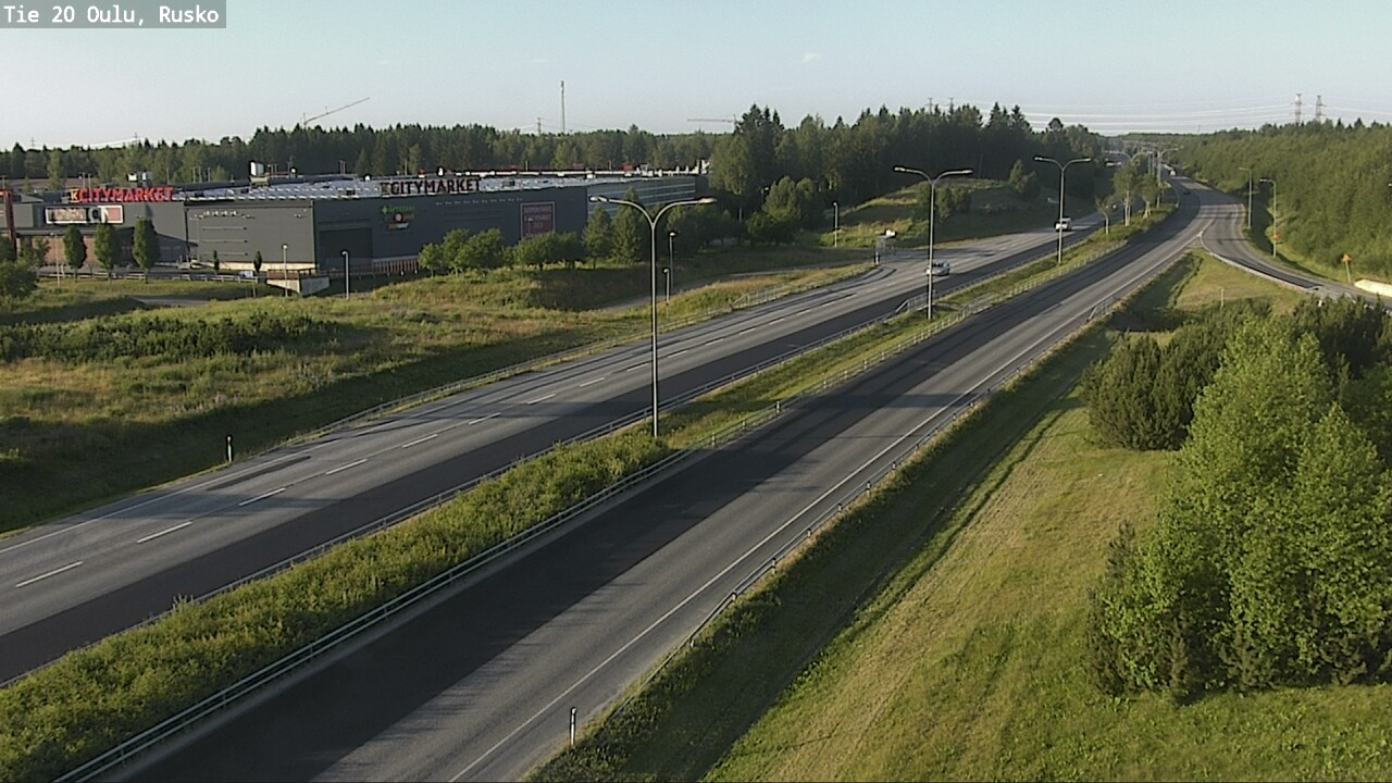 Weather Camera Image Road 20 Oulu, Rusko, Oulu, Pohjois-Pohjanmaa