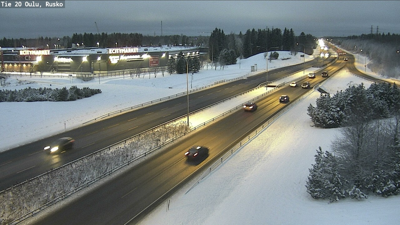 Weather Camera Image Road 20 Oulu, Rusko, Oulu, Pohjois-Pohjanmaa