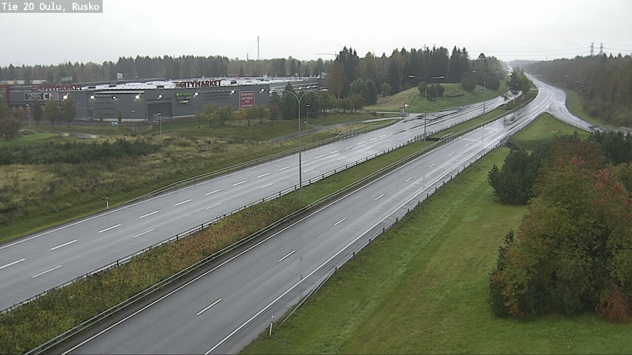 Weather Camera Image Väg 20 Uleåborg, Rusko, Oulu, Pohjois-Pohjanmaa