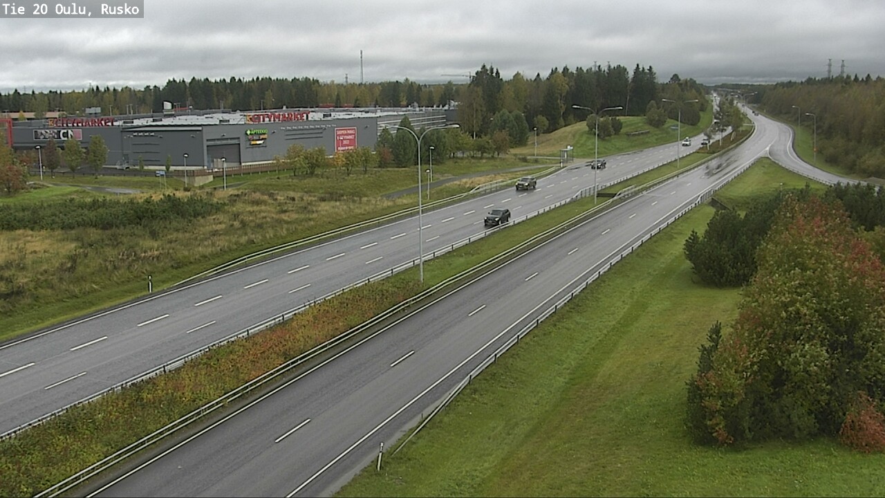 Weather Camera Image Väg 20 Uleåborg, Rusko, Oulu, Pohjois-Pohjanmaa