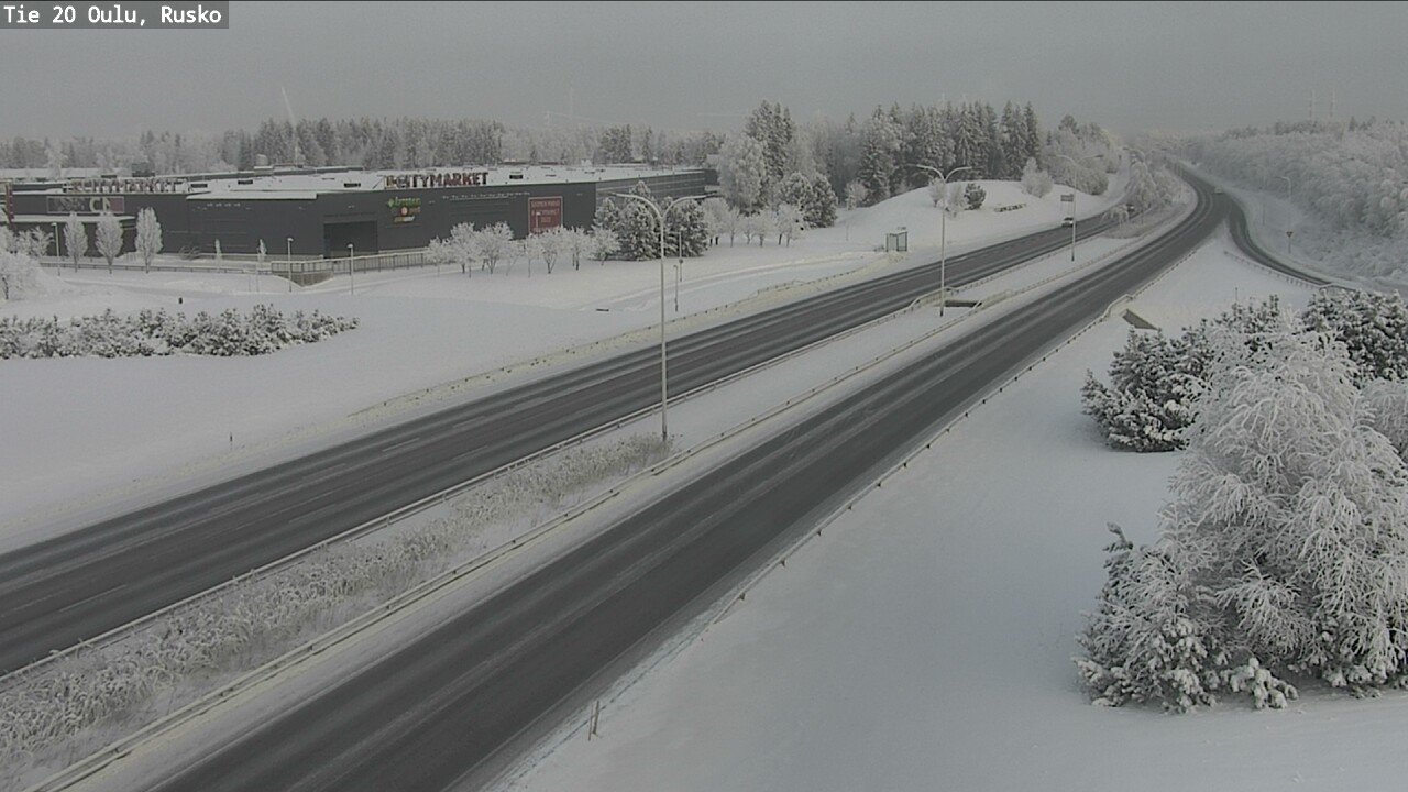 Weather Camera Image Road 20 Oulu, Rusko, Oulu, Pohjois-Pohjanmaa