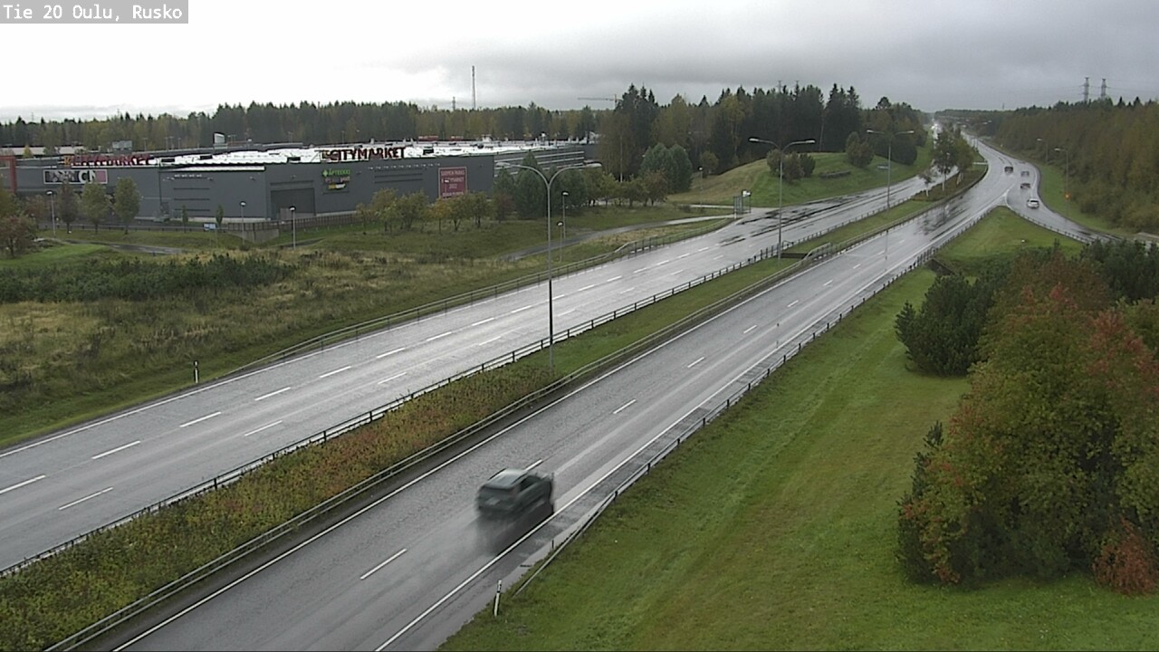 Weather Camera Image Väg 20 Uleåborg, Rusko, Oulu, Pohjois-Pohjanmaa