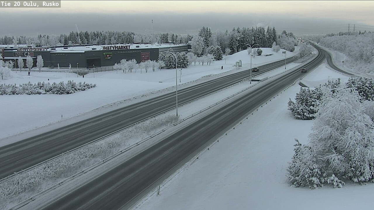 Weather Camera Image Road 20 Oulu, Rusko, Oulu, Pohjois-Pohjanmaa