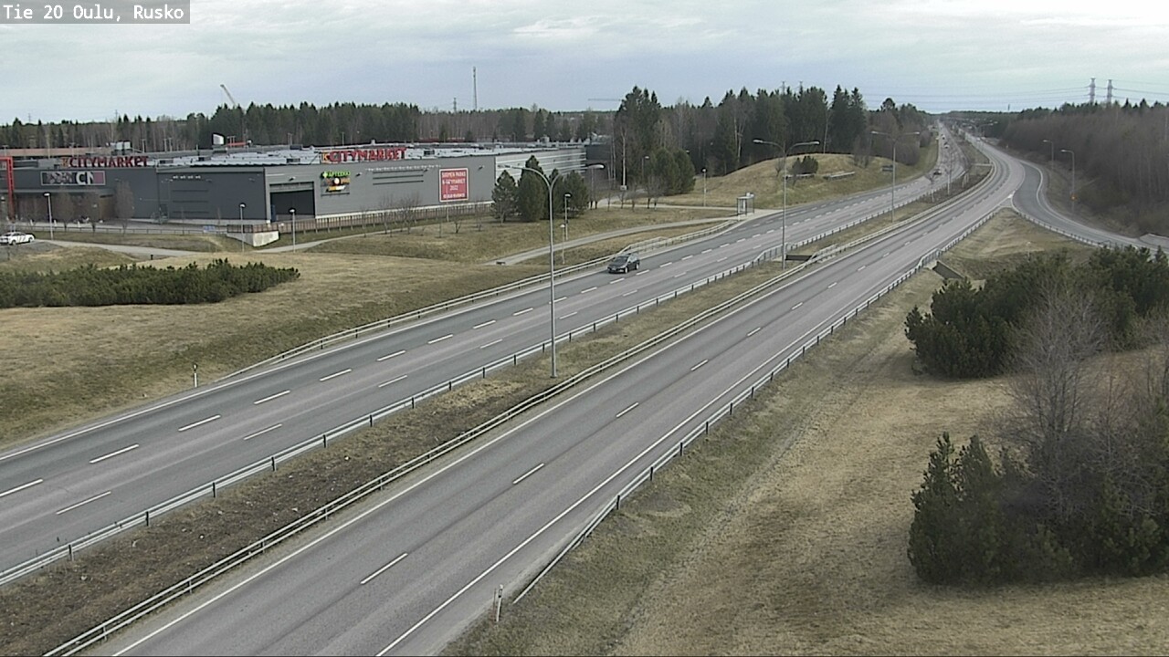 Weather Camera Image Road 20 Oulu, Rusko, Oulu, Pohjois-Pohjanmaa