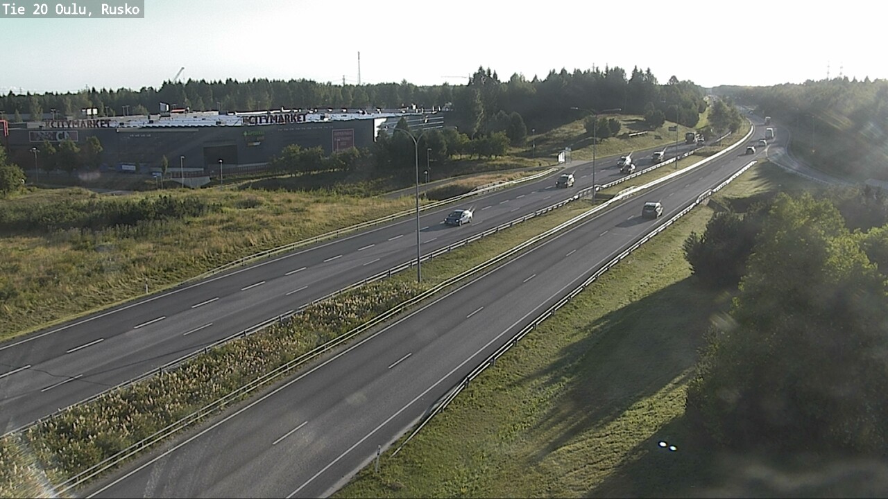 Weather Camera Image Road 20 Oulu, Rusko, Oulu, Pohjois-Pohjanmaa