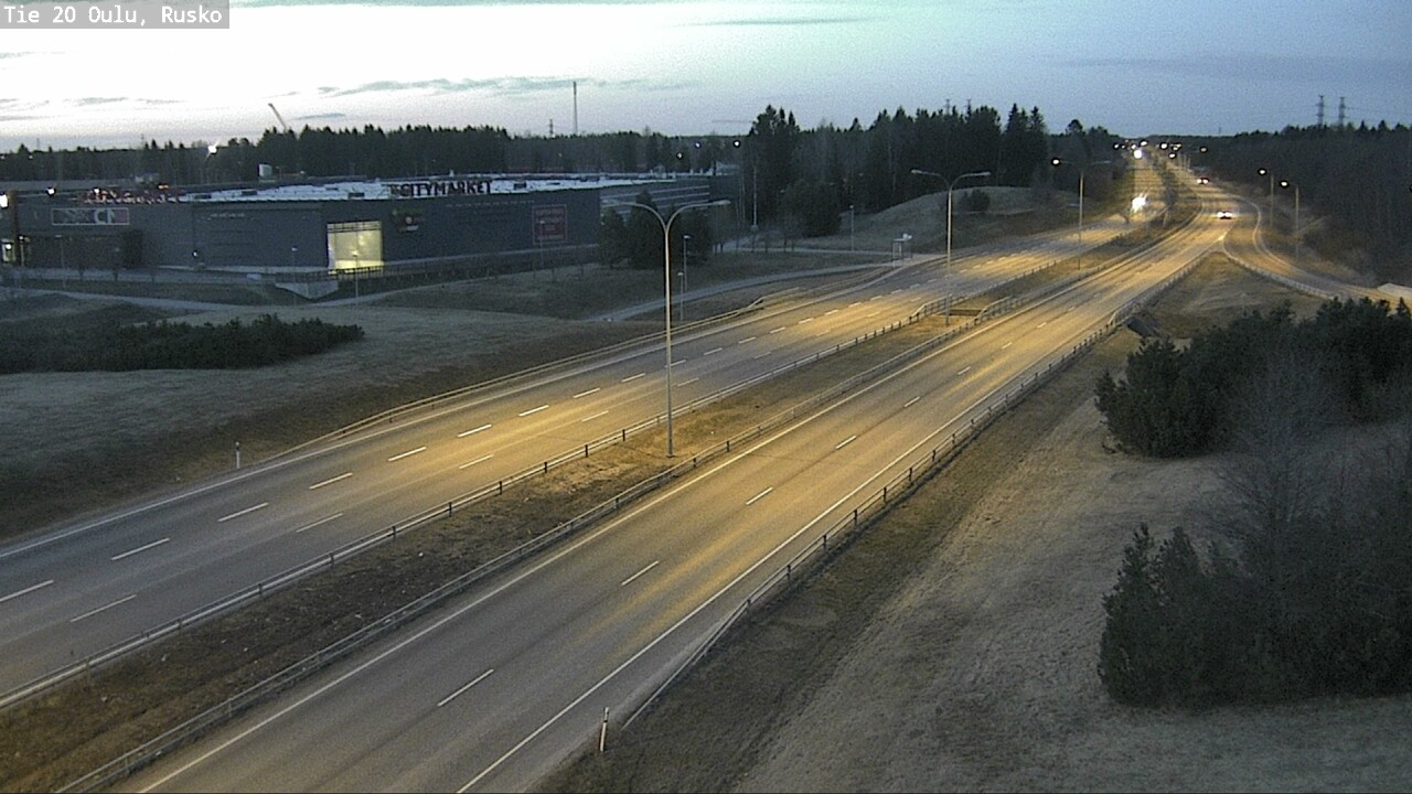 Weather Camera Image Road 20 Oulu, Rusko, Oulu, Pohjois-Pohjanmaa